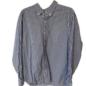 NWOT Men’s Vineyard Vines Classic Fit Shirt Navy and White Gingham Button Up